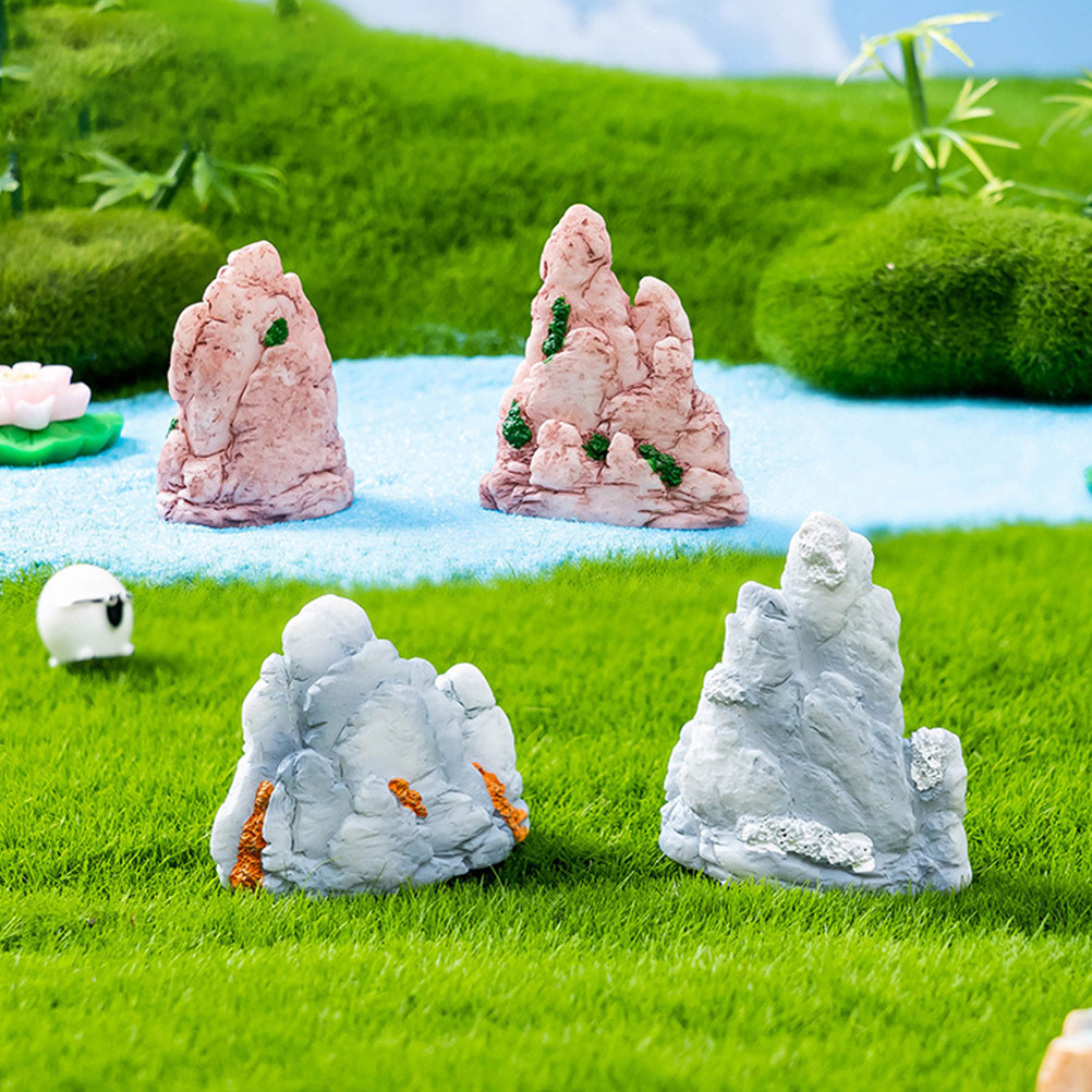 6Pcs Resin Mini Bonsai Mountai - đánh giá và giá Bonsai Garden Landscape Design